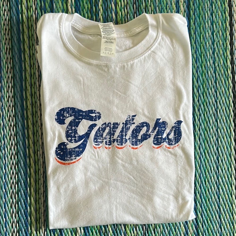 White and Blue Gators Short Sleeve Tee